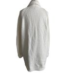 J.Crew  Chunky Knit Shawl Collar Cardigan Sweater Cream Ivory Size M Photo 3