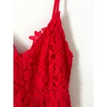 ASTR ASTL The Label Lace Adjustable Spaghetti Strap Midi Dress Red Size Small Photo 4