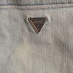 Guess Women’s Blue Lightwash Denim Rolled Cuff 90s Denim Jean Shorts Photo 4