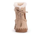 NEW MUK LUKS Flexi Albany Women's Suede Winter Boots Wool Lining Tan Size 11 Photo 4
