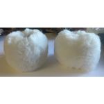 White Elegant Faux Fur Cuffed Sleeve Arm Warmers Photo 4