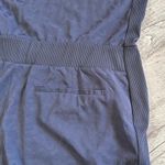 Athleta Brooklyn Sleeveless Textured Jumpsuit Womens 16 V Neck Pockets Blue Gray Photo 7