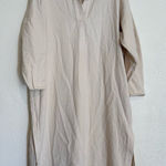 Massimo Dutti  Ecru Oversized Shirt Dress Size XS-S Photo 0