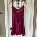 Kendall + Kylie Strappy Backless Shimmer Pink Dress Size 16 Photo 4