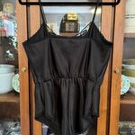 Vintage 80’s Union Made Black Satin & Lace Teddy Negligee Night Bodysuit Size L Photo 6