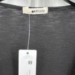 LA Made  Black Long Sleeve Cowl Neck Tee XS New Photo 3