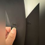 Athleta  Classic Black Blazer Avenue 1 snap button eurolux Stretchy Fabric Sz 20 Photo 10