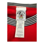 Disney Vintage Mickey & Co.  Red Long Sleeve Sleep Shirt Nightgown Size Large Photo 4