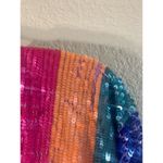 Show Me Your Mumu Kidman Mini Dress in Neon Stripe Sequins S Photo 8