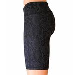 All In Motion Black Lace Print Activewear Workout Yoga Bike Shorts ~ Women's XS Photo 2