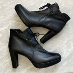Stuart Weitzman [] Black Leather Ankle Moto Boots Photo 10