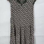 April Cornell Prairie Cottage Mini Dress Women XXS Green Ditsy Peasant Farmhouse Photo 0