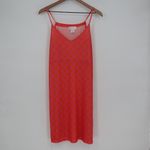 Top it off Orange Pink Geometric Print Spaghetti Strap V Neck Midi Dress Size L Size L Photo 1