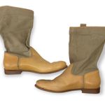 Matisse | Size 10 | Coachella Camel Leather & Canvas Slouchy Boots Tan Photo 2