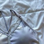 Nike  Womens Size Medium White Sports Bra Padded Racerback Activewear Yoga Gym Photo 1