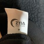 Zyia  Black Leopard‎ Flying V Fleece Jacket  Size M Photo 6