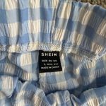 SheIn Blue and White Checkered Women's Shorts🫧 Photo 2