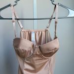 Cream colored sz S spaghetti strap sheer lingerie bodysuit Photo 1