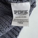 Vintage 90s PINK Forenza Navy Blue Gray Cropped V Neck Cotton Sweater Size Small Photo 5