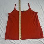 NYDJ  NWT Linen Blend Orange Knit Tank Top Small Photo 3