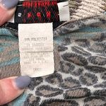 Vintage 90’s Animal Print Top Shirt Blouse Short Sleeve S Small M Medium Blue Photo 5