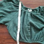 Apiece Apart  Forest Green Cotton Gauze Blouse Size XS Photo 4