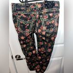 Miss Me  Womens Cargo Ankle Skinny Jeans Black Multicolor Floral Stretch Denim 30 Photo 3