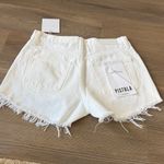 NWT Gigi Short in Luxe White Distressed Pistola Photo 7