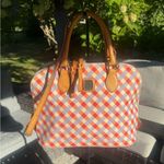 Dooney & Bourke zip zip multicolor gingham satchel Photo 0
