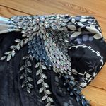 Terani Couture TERANI sweetheart strapless silk gown formal beads & jewels size 8 Photo 13