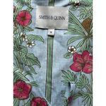 Smith & Quinn Mercedes Dress Floral Stripe Bib Front Ruffle Medium Cottagecore Green Photo 1