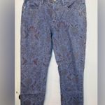 Pilcro Anthropologie  Size 31 The Slim Boyfriend Jeans Vintage Floral Print Boho Photo 2