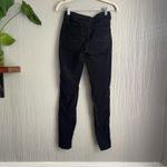 American Eagle  Corduroy Pants Women’s size 00 Black Skinny Stretch Photo 6