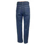 Massimo Dutti  Women's Blue Dark Wash High Waisted Straight Denim Jeans Pants 4 Photo 1