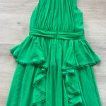 Badgley Mischka Green Chiffon Gown Photo 12