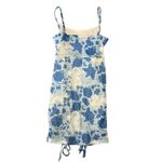 Missguided  Blue Japanese Dragon Floral Ruched Bodycon Mini Dress Size 2 Y2K Photo 10