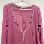 We The Free Free People Hacci Affogato Colonial Rose Linen Blend Top Photo 4