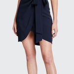 NWT CINQ À SEPT Mini Nanon Crepe Dress Sleeveless | Size 4 Blue Photo 0