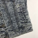 Wax Jean Wax jeans Acid wash bedazzled denim vest cutoff sleeves with pearls Photo 4