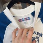 Urban Outfitters  mock neck baby tee long sleeve raglan whale save ocean top Photo 2