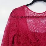 ML Monique Lhuillier Red Lace Fit & Flare Dress Size 6 Photo 10