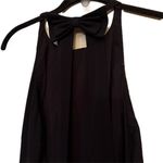 Badgley Mischka Elegant Black Bow Maxi Dress Photo 4