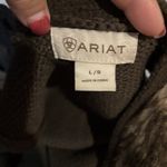 Ariat Women's brown faux fur sweater vest size Large Photo 3