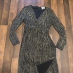 Calvin Klein Green and Gold Ribbed Sheath Dress Photo 10