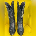 Reba  Black Studded Boots Size 8M Photo 1