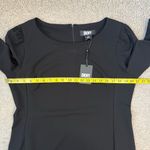 DKNY  Tulip Cuff Sheath Dress Black 16 Photo 8
