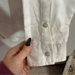 Jachs Girlfriend  Cream Button-Down Shacket with pockets Photo 3
