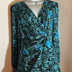 Diane Von Furstenberg  DVF fess ruffles zipper. Blue black Photo 0