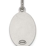 Sterling Silver Antiqued St. Christopher Medal Photo 3