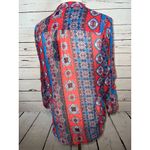 Kut From The Kloth NWT Kut from the Kloth Blouse Small KFTK Button front shirt Boho Paisley Sheer Photo 2